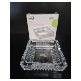 Deli Glassware Pressed Glass Ashtray with