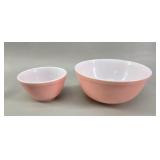 Pyrex Pink Mixing Bowl Set vtg