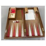Mid-Century Cork Backgammon Set VTG