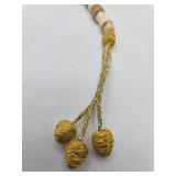 Ottoman-Style Inlaid Bone Tesbih vtg