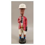 Polychrome Carved Wood African Colon Figure