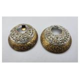 Rhinestone Scarf Slides vtg