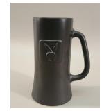 Playboy Matte Black Ceramic Beer Stein 1970s