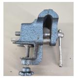 Blue Hammer-Tone Tabletop Clamp Vise vtg