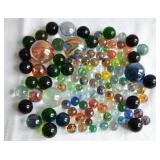 Lot of 108 Iridescent Spaghetti Swirls Marbles