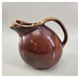 Brown Drip Glaze Ceramic Pitcher vtg