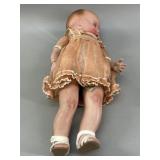 Early 1900 Paper Mache Wind Up Walking Doll