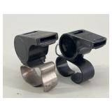 Acme Thunderer & Cooper Finger Whistles VTG