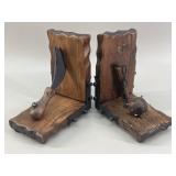 Medieval Style Brutalist Wood & Wrought Iron