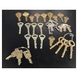 Assorted Skeleton and Barrel Key Collection