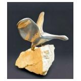 Hoselton Sculptures Canada Goose on Stone Base