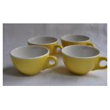 Set of 4 Vtg Syracuse China USA c.1950 Cups