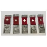 Lot 5 1980s Swiss Shooting Medals