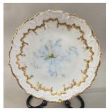 Antique Limoges Porcelain Gilded Plate