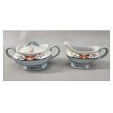 Art Deco Japanese Lusterware Cream & Sugar Set