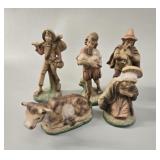 Italian Nativity Figures (Set of 5) vtg