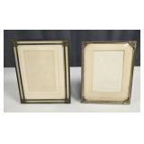 Art Deco/Edwardian Gilt Metal & Glass Photo Frames