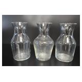 Vintage Libbey Glass Bud Vases - Set of 3