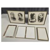 Late 19th/Early 20th C Brass & Silver-Plate Frames