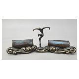 Austrian Art Deco Bronzed Double Photo Frame