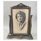 Antique Art Deco Wooden Swinging Vanity Picture