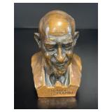 Chaim Weizmann Miniature Bronze Style Bust by Sery