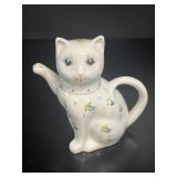 Chinese Ceramic Cat Teapot VTG