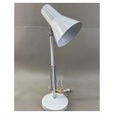 1970s White Lyskaer Adjustable Desk Lamp