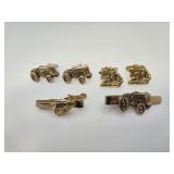 Lot of Industrial Cufflinks & Tieclips