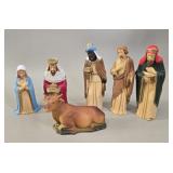 ART Plastics Nativity Figurines, Hong Kong vtg