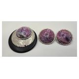 Bond Boyd Canada Brooch & Clip Earrings Set