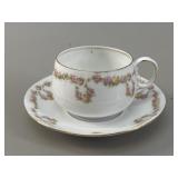 MZ Austria Fairy Rose Teacup and Saucer