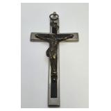 Large Antique French Pectoral Crucifix Cross