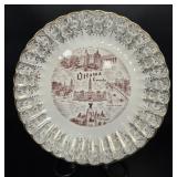 Sovereign Potters Ottawa Souvenir Plate 1950s-60s