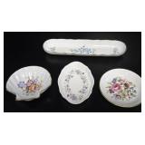 Vintage English Fine Bone China Floral Trinket