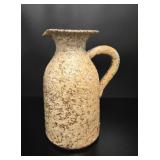 Mid-Century Speckle Glazed Ceramic Pitcher