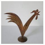 Guy Bel Handpainted Metal Rooster Sculpture