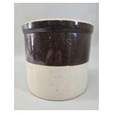 Medalta Two-Tone 1-Gallon Stoneware Crock vtg
