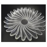 MCM Mikasa Walther Glas Frosted Petal Platter