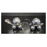 Chrome Ball Turtle Salt & Pepper Shakers