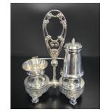 c1900 Wilcox Silverplate Aesthetic Salt & Pepper