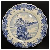1957-1982 Delft KLM Airlines Jubilee Plate