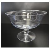 Clear Glass Footed Bowl