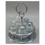 5-Piece Glass Condiment Cruet Set
