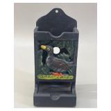 Cast Iron Duck Wall-Mount Match Holder