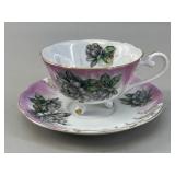 L'Amour Footed Teacup & Saucer