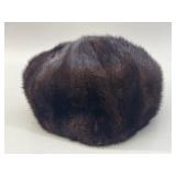 Canadian Dark Brown Mink Pillbox Hat