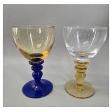 Luminarc 'Domino' Bi-Color Wine Goblets