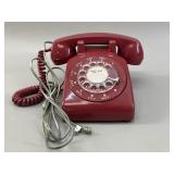 Red Northern Telecom Rotary Phone VTG