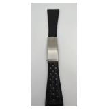 Leather & Brush Steel OMEGA Watch Band vtg